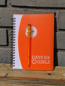 Notebook- Orange with Pen